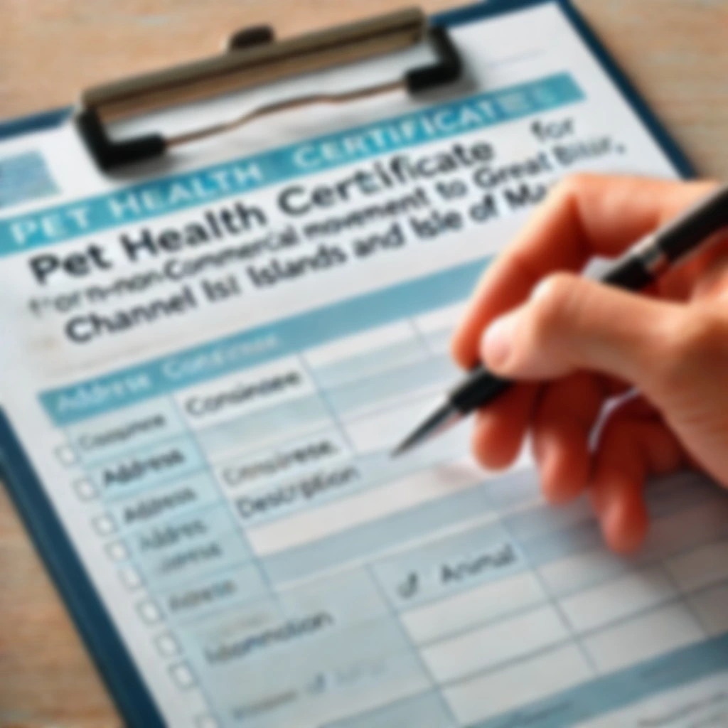 animal health certificate