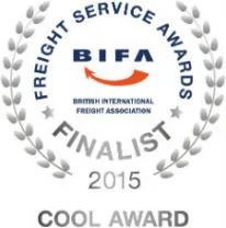 Freight Service Awards 2015 presented from BIFA for outstanding pet relocation service.