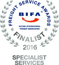 BIFA Freight Service Awards 2016 for superior pet logistics services.