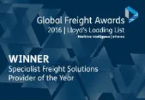 Lloyd's Loading List Global Freight Awards 2016 honoring logistics innovation.